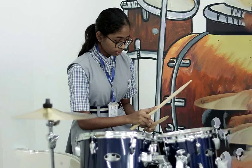 Students enjoying a classroom event